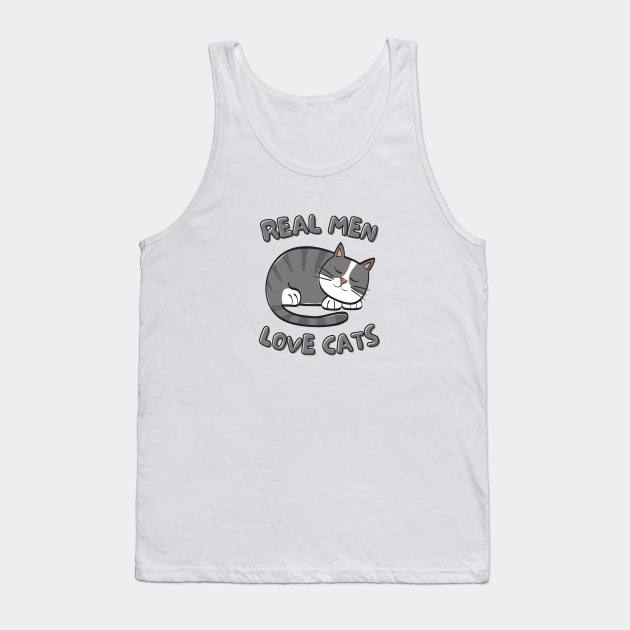 Real men love cats Tank Top by aspanguji